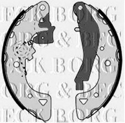 BORG & BECK bbs6386 -  Комплект тормозных колодок